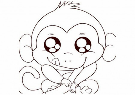 monkey coloring pages : Printable Coloring Sheet ~ Anbu Coloring 
