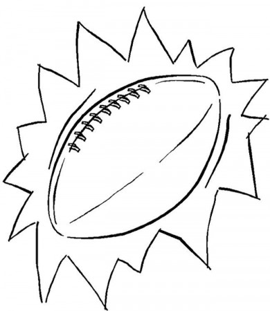 Ball Football Coloring Page | Super Bowl Party