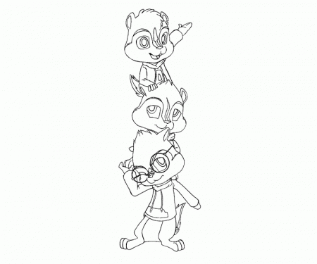 8 Alvin and the Chipmunks Coloring Page