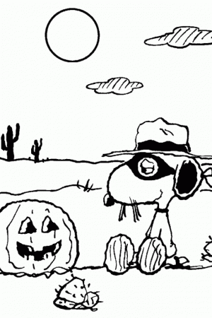 Charlie Brown Halloween Coloring Pages | download free printable 