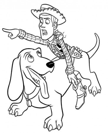 Toy Story Woody Posing Coloring Pages - Toy Story Coloring Pages 