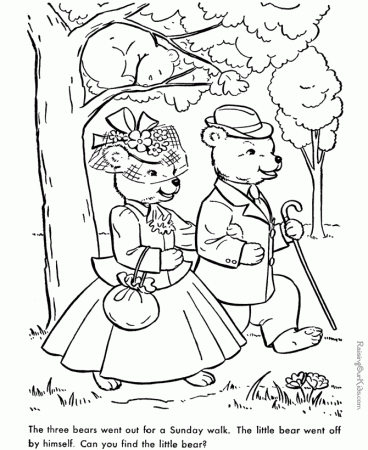 Hidden children Colouring Pages (page 2)
