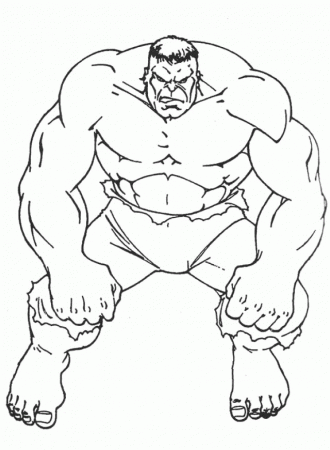 Angry Hulk Coloring Page - Hulk Coloring Pages : Girls Coloring Pages