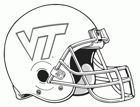 Football Helmet Coloring Pages Printable