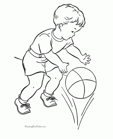 Basketball Coloring Page Page 9 Images