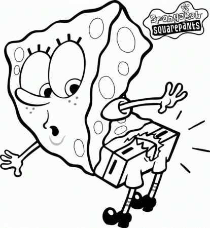 Fool Patrick with Spongebob Coloring Page | Kids Coloring Page