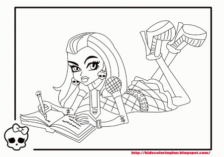 Monster High coloring - Coloring Pages | Wallpapers | Photos HQ 