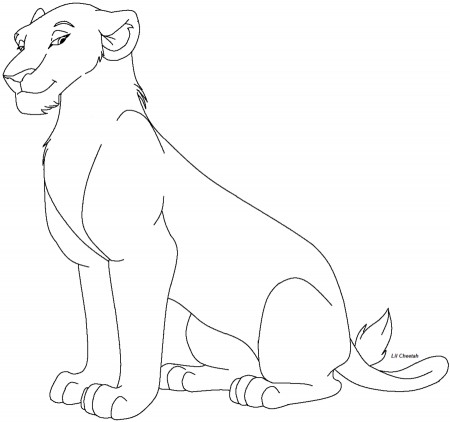 Lioness lineart by Lil-Cheetah on deviantART