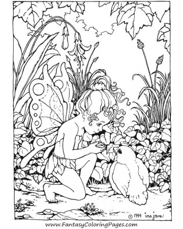 unicorn and fairy Colouring Pages (page 3)