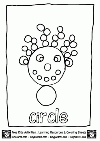 Shapes Coloring Pages Math Head,Lucy's Shape Coloring Pages for 