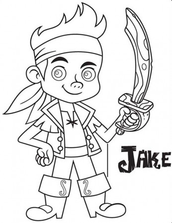 Colouring Pages Jake And The Neverland Pirates