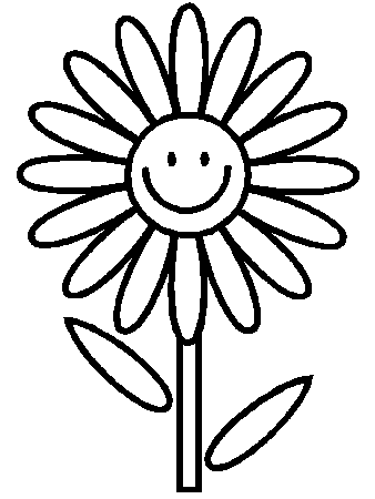 Cartoon Flowers Coloring Pages 1 | Cartoon Coloring Pages