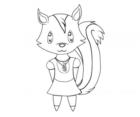 printable animal crossing new leaf coloring page