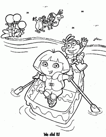 Dora Coloring Pages Free 36 | Free Printable Coloring Pages