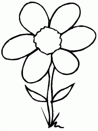 Coloring Pages Flowers Printable Free For Kids 20258#