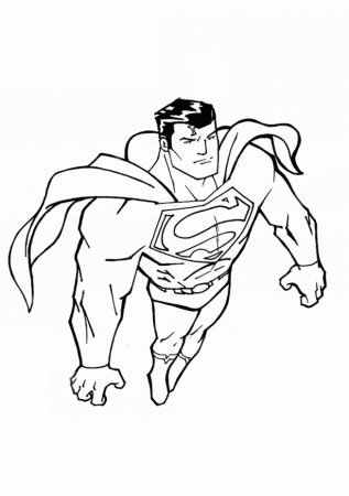 printable Superman Coloring Pages for kids | Great Coloring Pages
