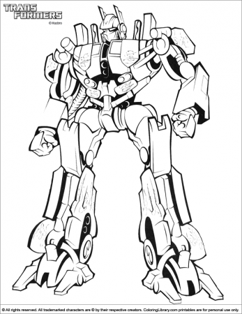 n transformer Colouring Pages (page 3)