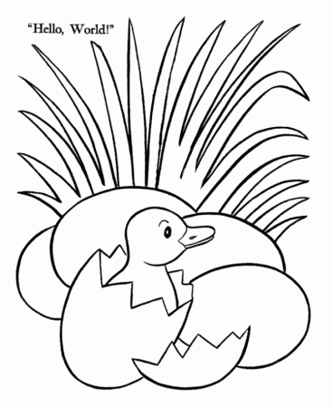 BlueBonkers: Free Printable Easter Ducks Coloring Page Sheets - 16 