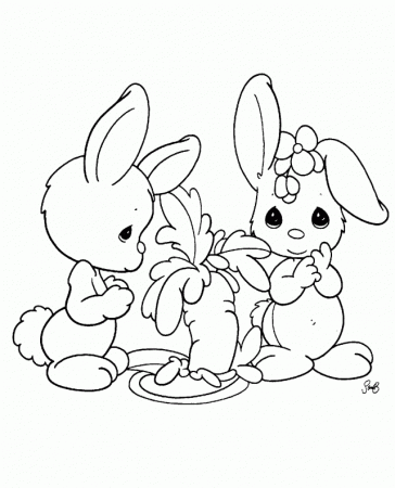 Rabbit Coloring Pages 2014 184259 Baby Bunnies Coloring Pages