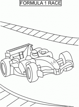 Print Car Racing Coloring Pages | Laptopezine.