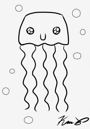 Latest Jelly Fish Coloring Page | Laptopezine.