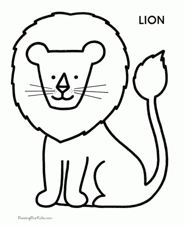 Cute Little Lion Coloring Pages - Lion Coloring Pages : iKids 