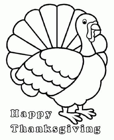 Happy Thanksgiving Turkey Coloring Pages Printables - Picture 4 