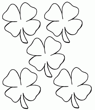 clover flower Colouring Pages