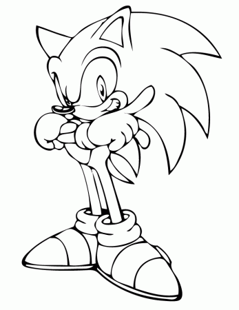 Free Printable Sonic The Hedgehog Coloring Pages | H & M Coloring 