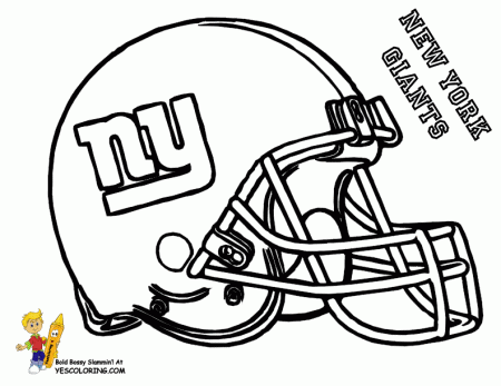 Pro Football Helmet Coloring Page |Anti-Skull Cracker Football ...