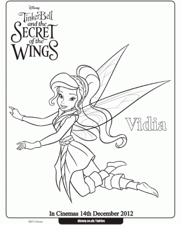 TinkerBell coloring pages - Vidia