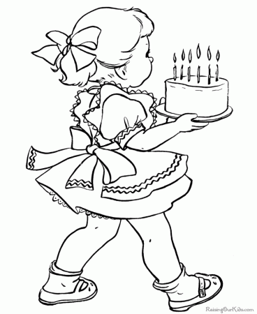 Birthday Coloring Pages 002