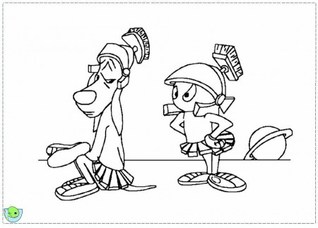 Marvin The martian Coloring page- DinoKids.org