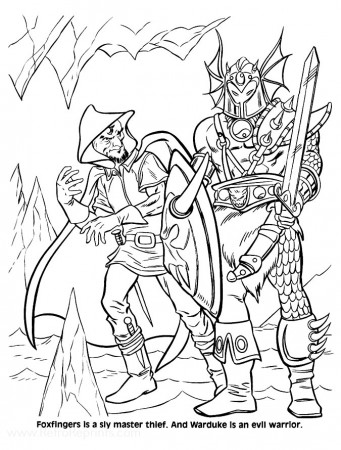Dungeons & Dragons Coloring Pages | Coloring Books at Retro Reprints - The  world's largest coloring book archive!