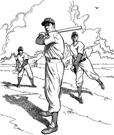 Baseball Players coloring pages