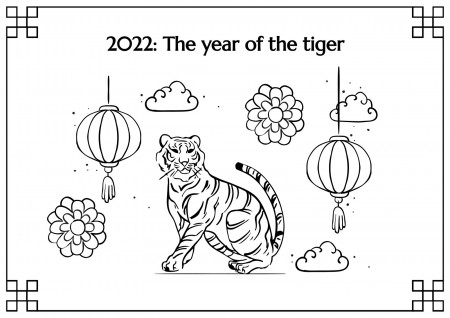Coloring Activities for Chinese New Year | Google Slides & PPT