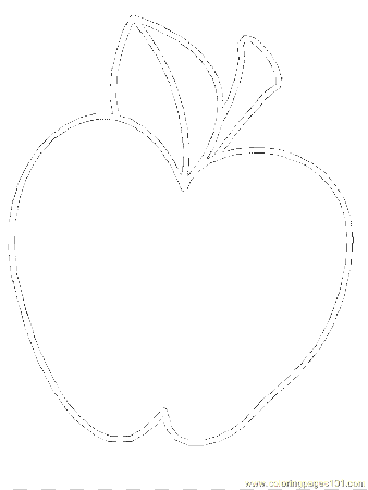 Apple Coloring Page for Kids - Free Apples Printable Coloring Pages Online  for Kids - ColoringPages101.com | Coloring Pages for Kids