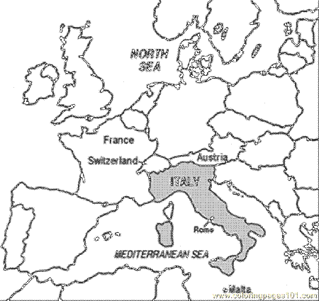 Free In Italy Coloring Pages - Coloring Pages Now