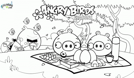 Free Coloring Pages Of Angry Birds E - Coloring