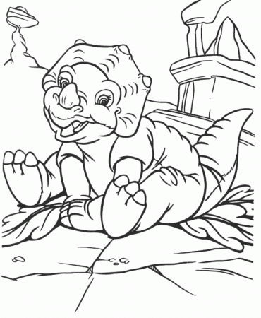 Cute Triceratops Dinosaur Coloring Pages - Animal Coloring Pages ...