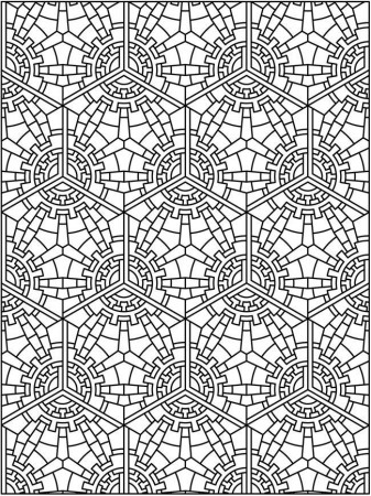 Tessellations - Coloring Pages for Kids and for Adults