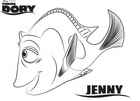 Hank Finding Dory Printable Coloring Page