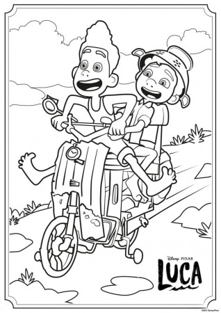FREE Luca Printable Coloring Sheets and Kids Activities