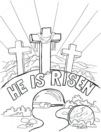 Coloring Resurrection Page Picture Ideas Empty Tomb Clip Art Jesus Pages -  Resurrection Of Jesus Coloring Pages | behindthegown.com