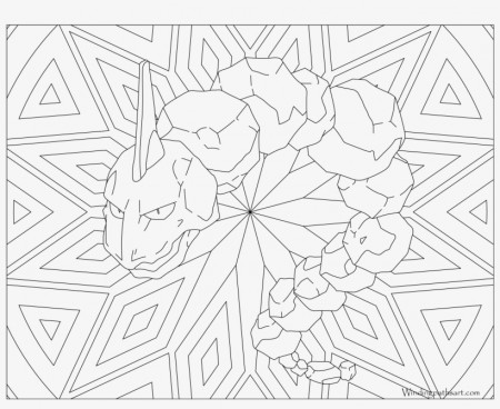 Onix Coloring Pages - Pokémon PNG Image | Transparent PNG Free Download on  SeekPNG