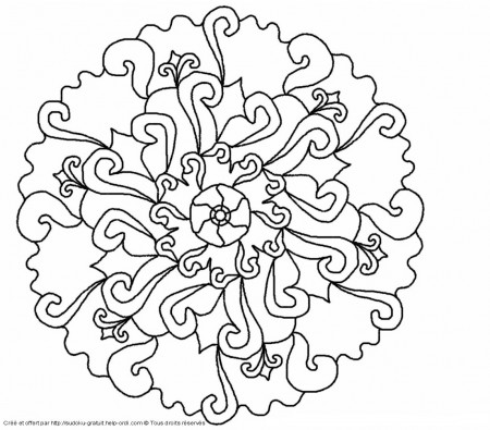 Drawing Mandalas for Kids #124371 (Mandalas) – Printable coloring pages