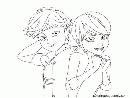 Brilliant Photo Of Ladybug And Cat Noir Coloring Pages - Ladybug and Cat  Noir Coloring Pages - Coloring Pages For Kids And Adults
