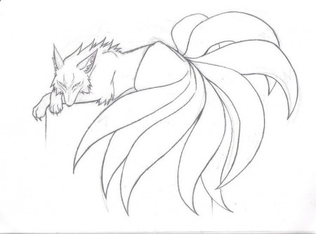 Drawn fox kitsune - Pencil and in color drawn fox kitsune | Kitsune, Fox  art, Fox drawing