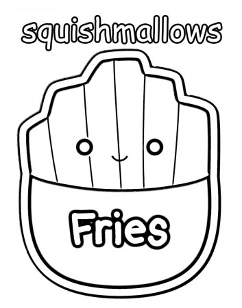 A French fried Floyd from Squishmallow Coloring Pages - Squishmallow  Coloring Pages - Coloring Pages For Kids And Adults