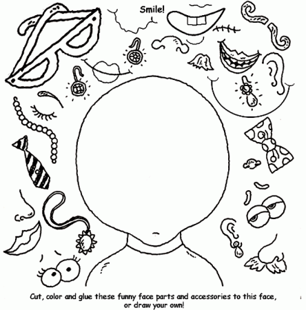 Emotion Face Coloring Pages Printable - Coloring Pages